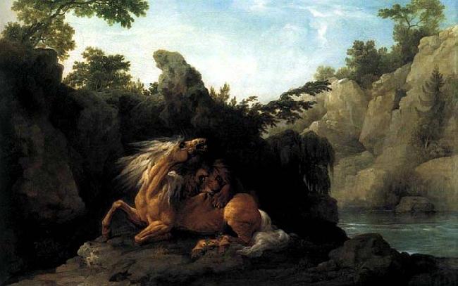 Lion Devouring a Horse, George Stubbs